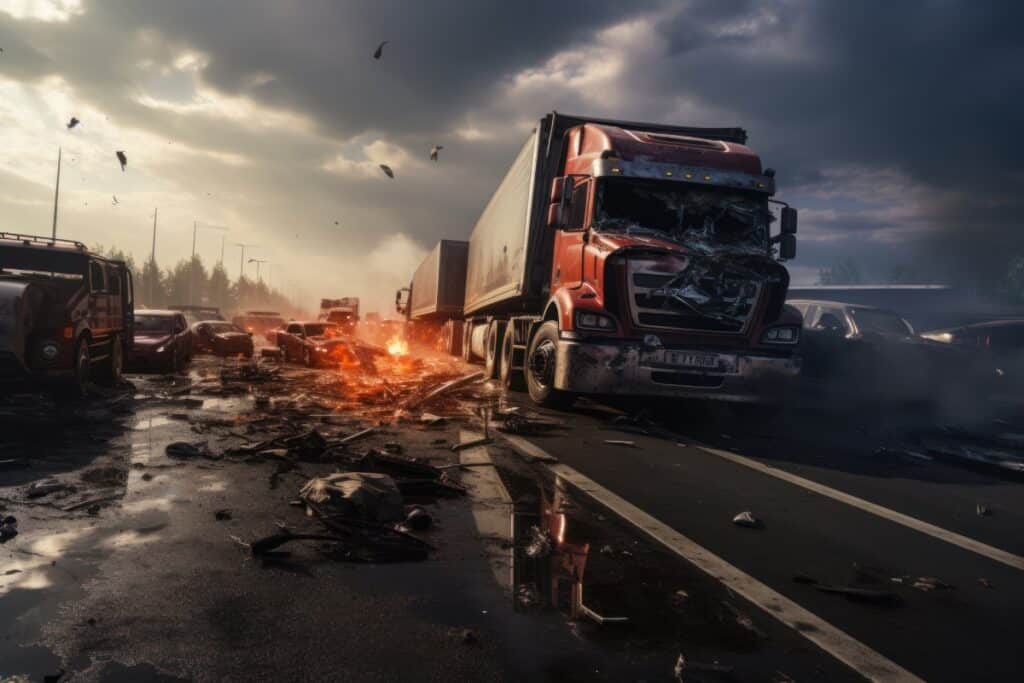 semi truck accident