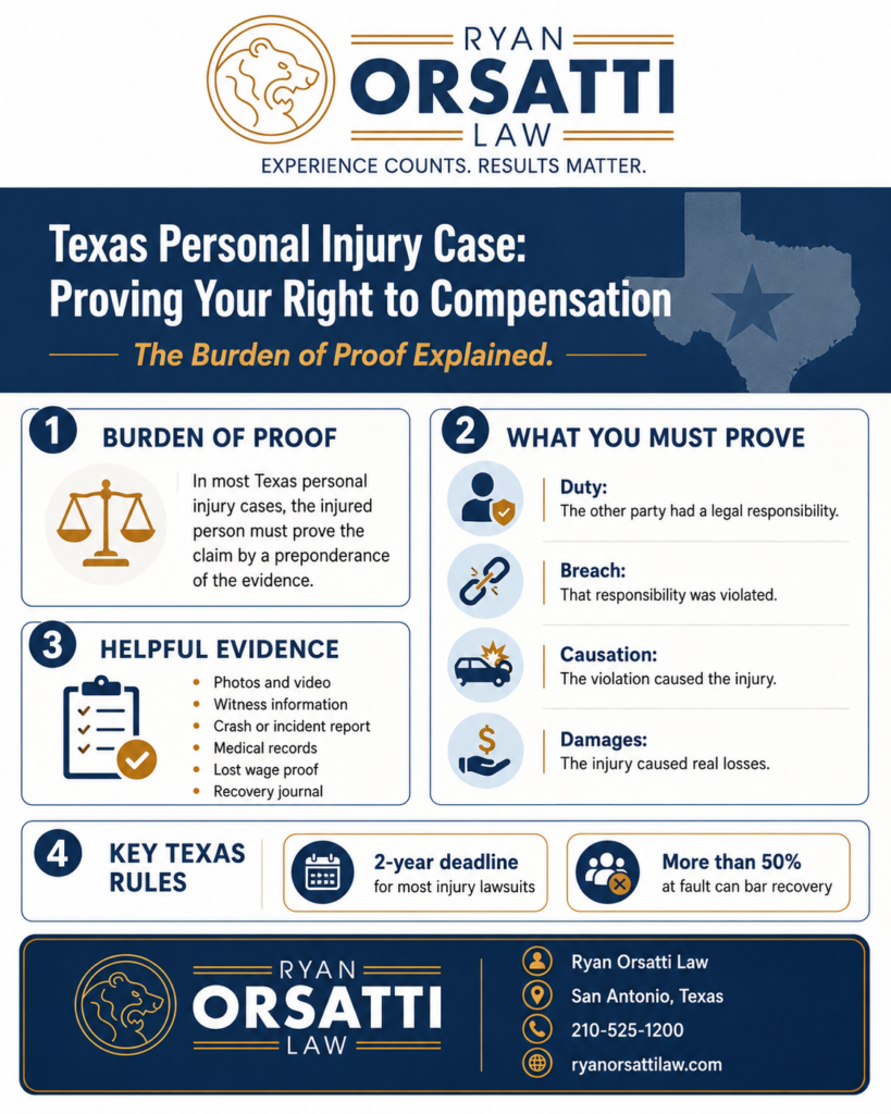 What Is the Burden of Proof in a Texas Personal Injury Case?