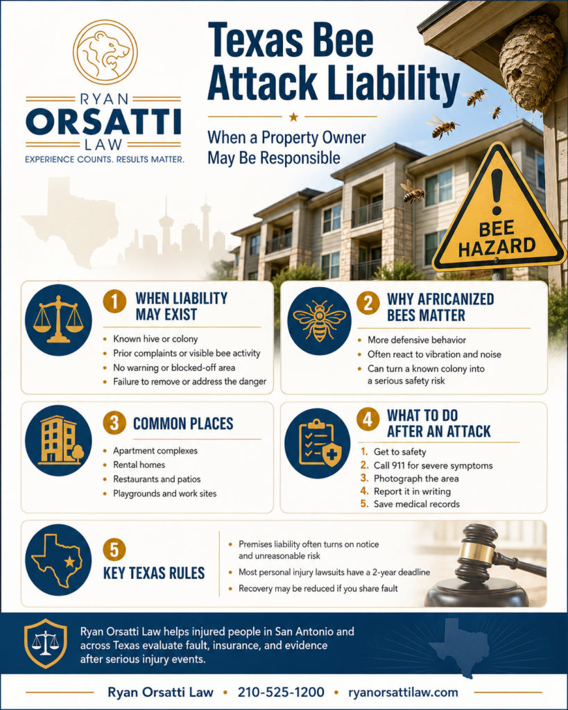 Can a Texas Property Owner Be Liable for a Bee Attack?