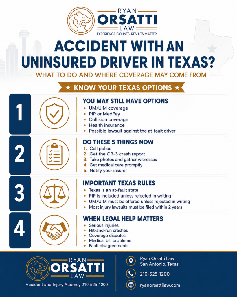 What If I Was in an Accident With Someone Who Doesn’t Have Insurance in Texas?