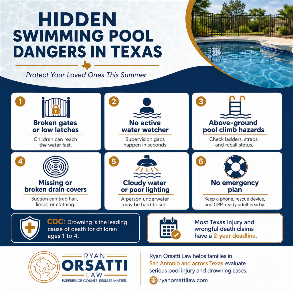 Hidden Swimming Pool Dangers in Texas: Protect Your Loved Ones This Summer