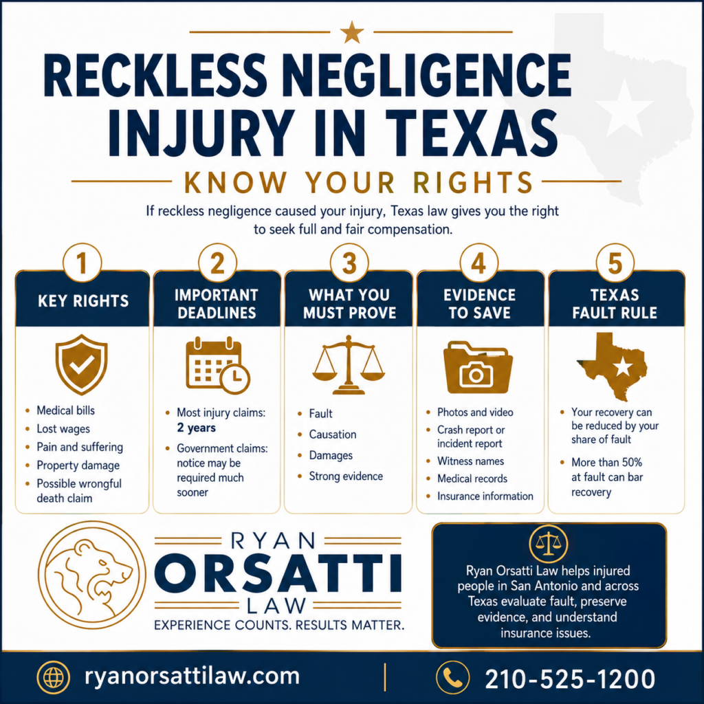 What Are Your Rights After Reckless Negligence Causes an Injury in Texas?