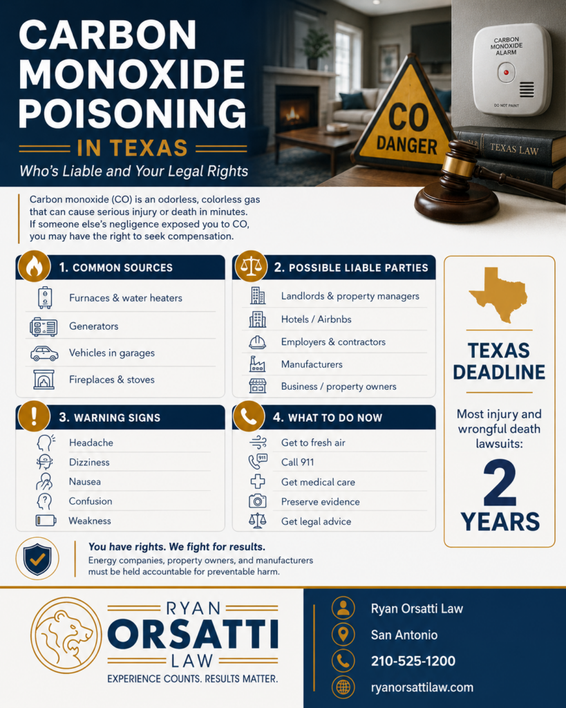 Carbon Monoxide Poisoning in Texas: Who Is Liable and What Are Your Legal Rights?