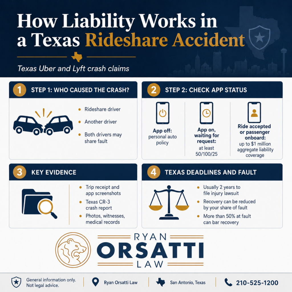 How Does Liability Work in a Rideshare Accident in Texas?