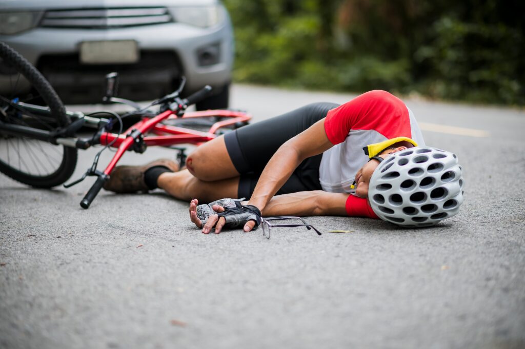 Legal options for suing someone after being hit on a bike, including compensation for injuries and damages.