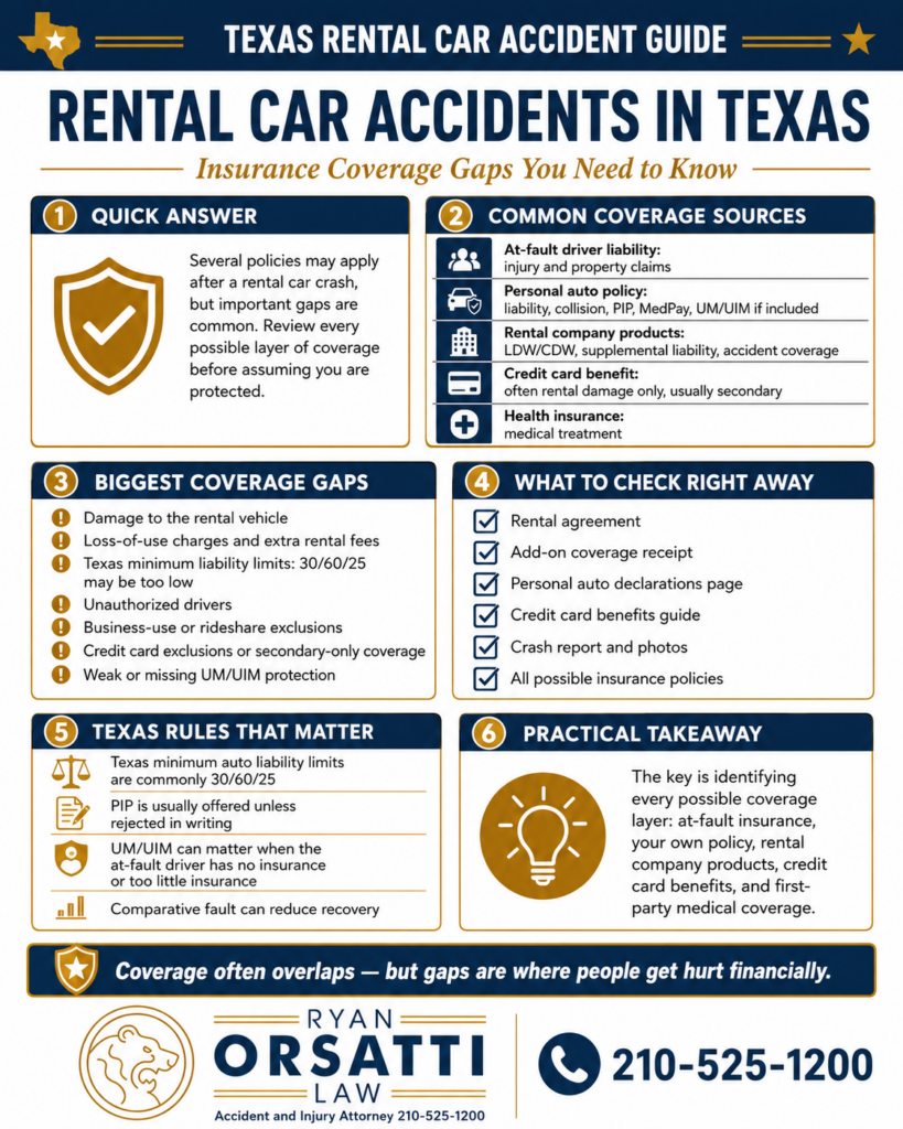 Rental Car Accidents in Texas: Insurance Coverage Gaps You Need to Know