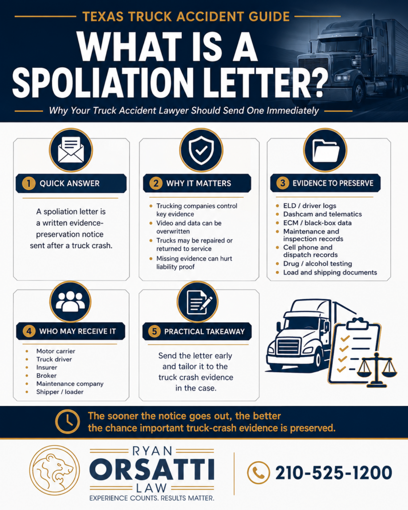 What Is a Spoliation Letter and Why Your Truck Accident Lawyer Should Send One Immediately